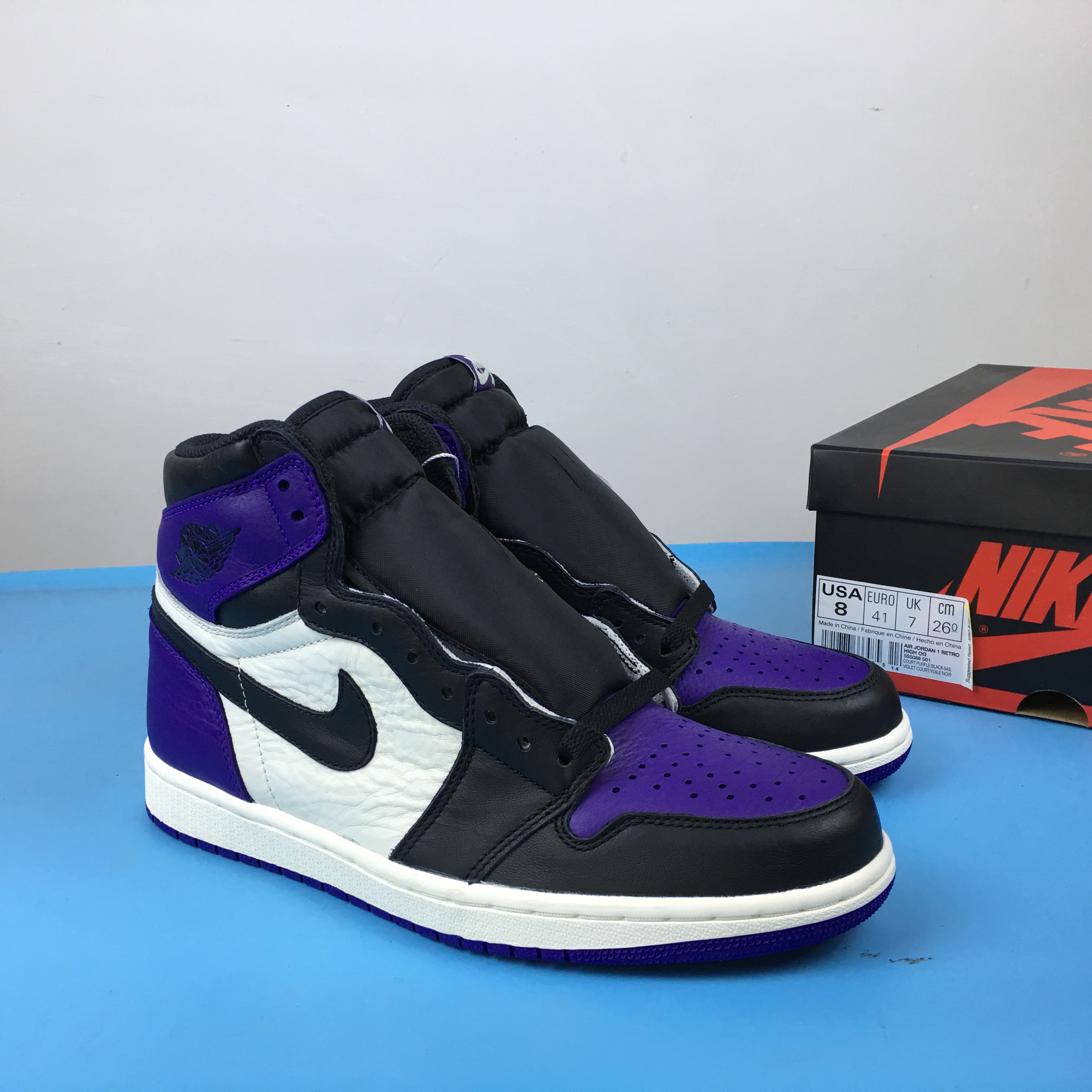 New Air Jordan 1 Court Purple Shoes